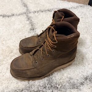 Red Wing Shoes Dark Brown Leather Boots Composite Toe